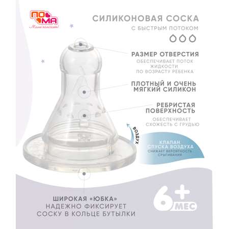 Бутылочка Пома 240 мл 1 шт.