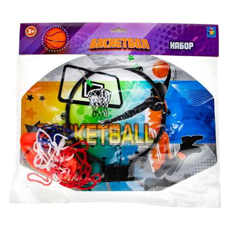 Игровой набор 1TOY Баскетбольный щит с мячом