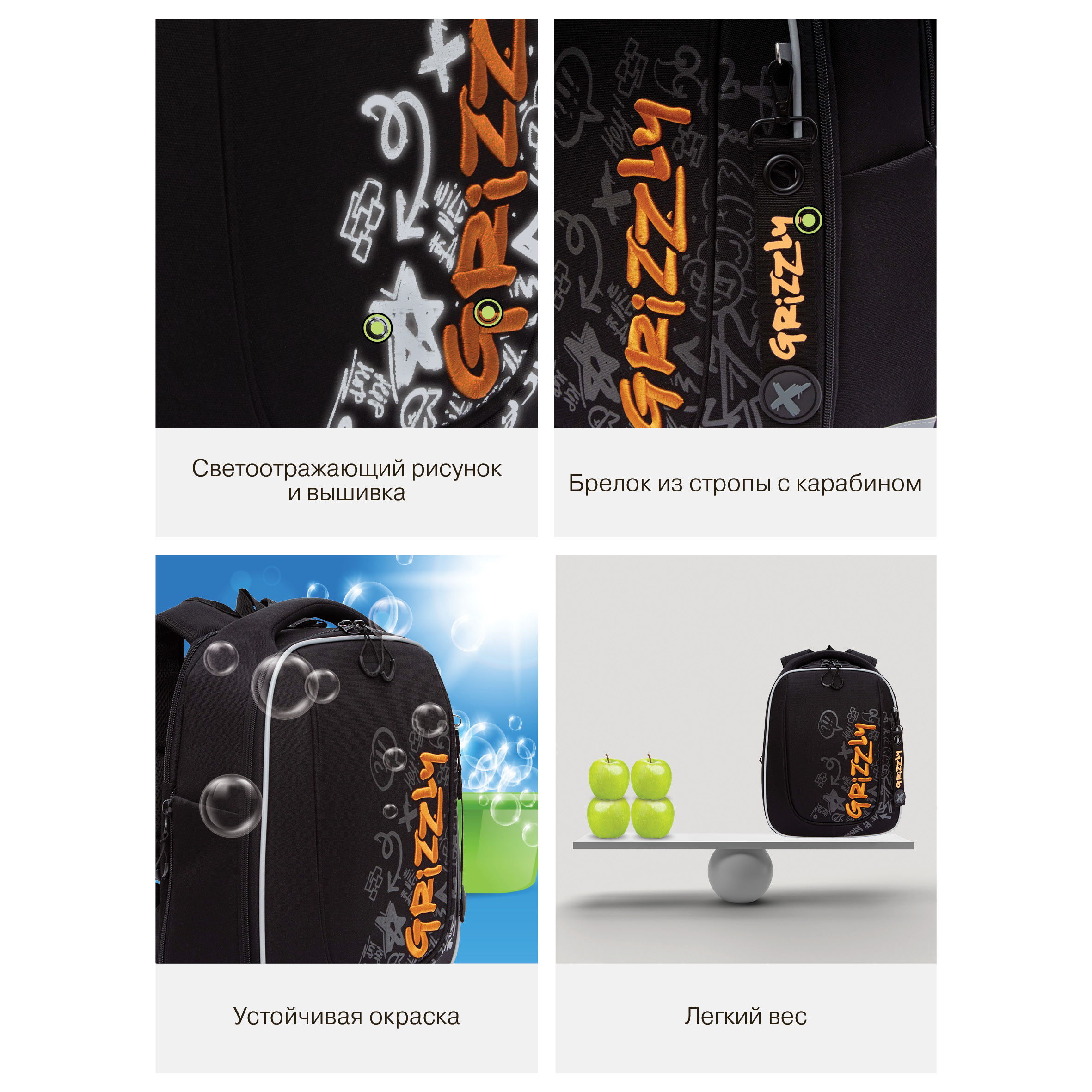 Ранец Grizzly Лого - фото 14