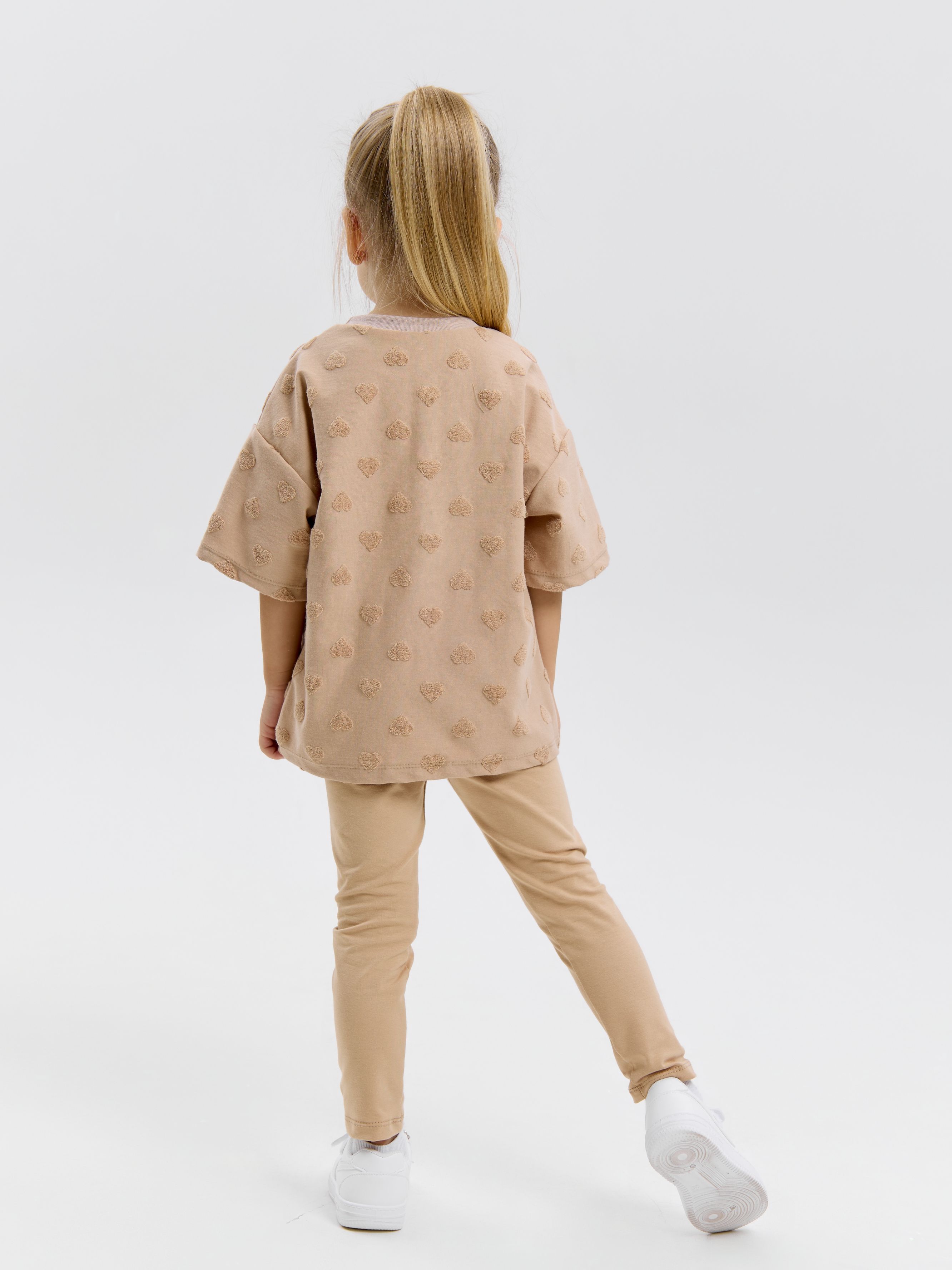 Футболка и леггинсы LEVA костюм_Томми_бежевый - фото 4