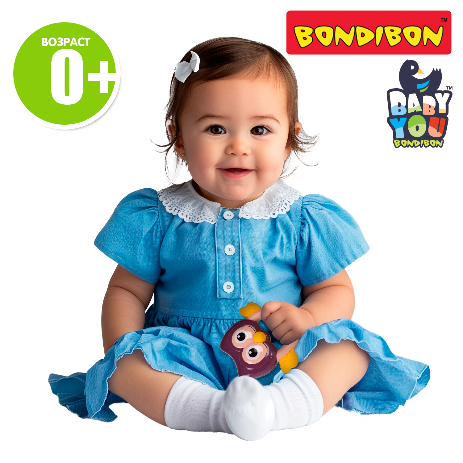 Игрушка Bondibon погремушка Сова - фото 7