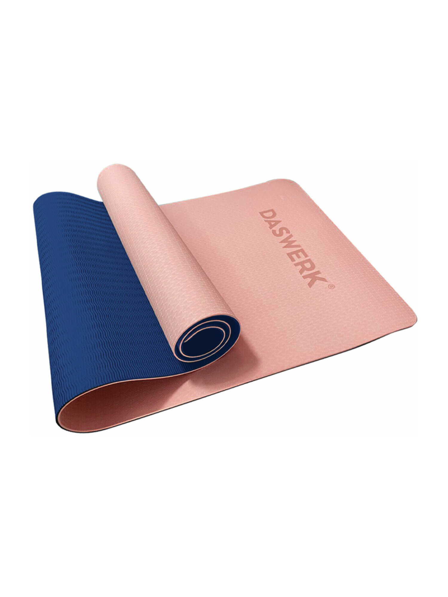 Коврик для йоги и фитнеса DASWERK нескользящий спортивный двухсторонний с чехлом - фото 1