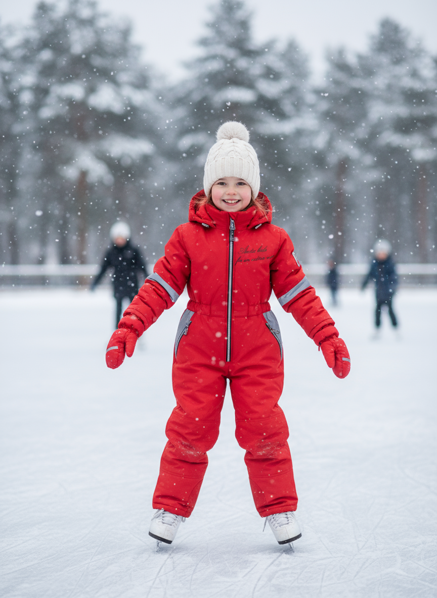 Комбинезон Arctic kids 30-041 красный - фото 3