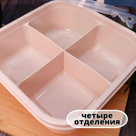 Ланчбокс для обеда iLikeGift Lunch pink с отделениями