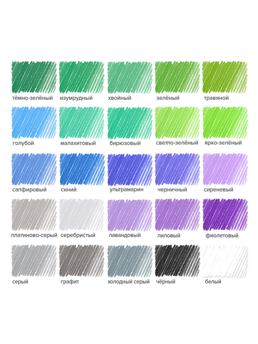 Карандаши цветные Brauberg 50 шт. - фото 16