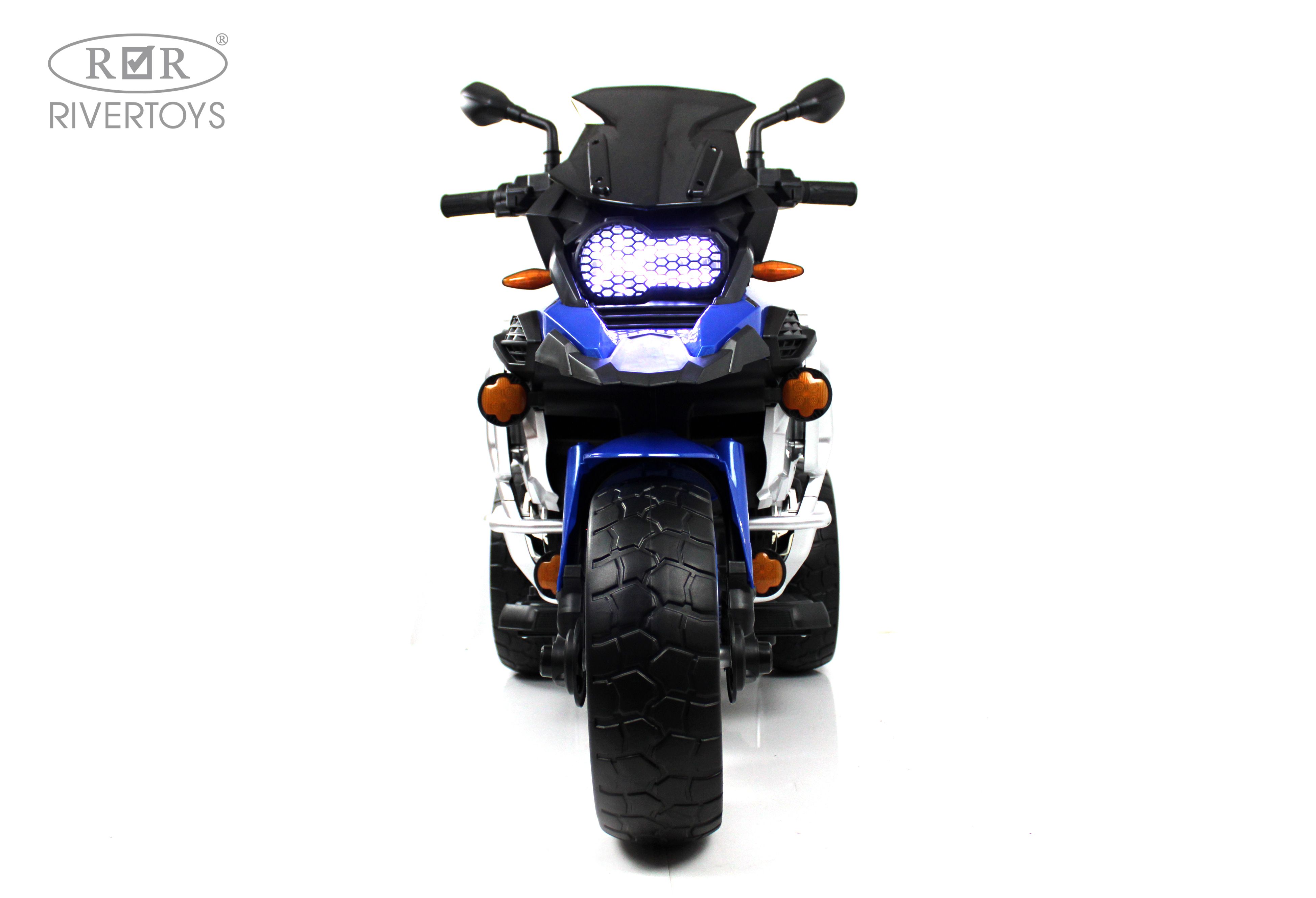 Электромотоцикл RIVERTOYS М111БХ-BLUE - фото 4