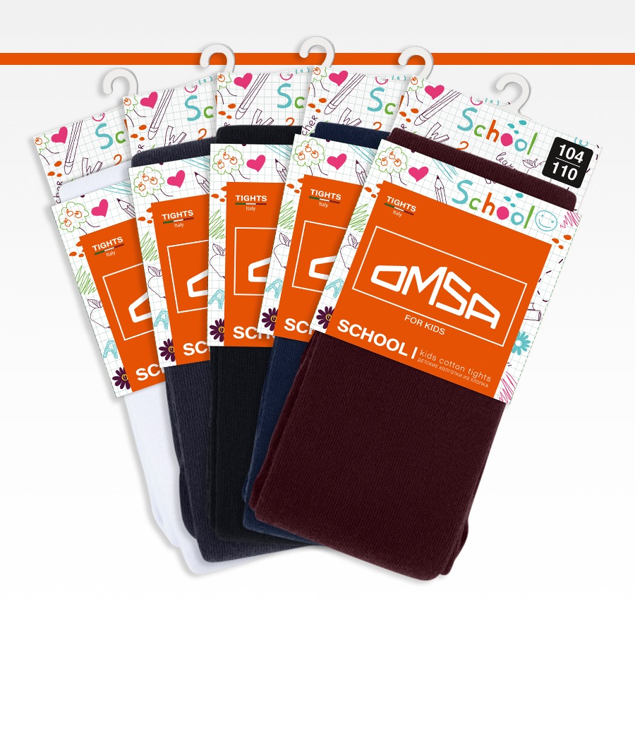Колготки 5 пар Omsa Collant 11С01-1 Bianco/Blu/Bordo/Grigio/Nero.кмп.5 - фото 1