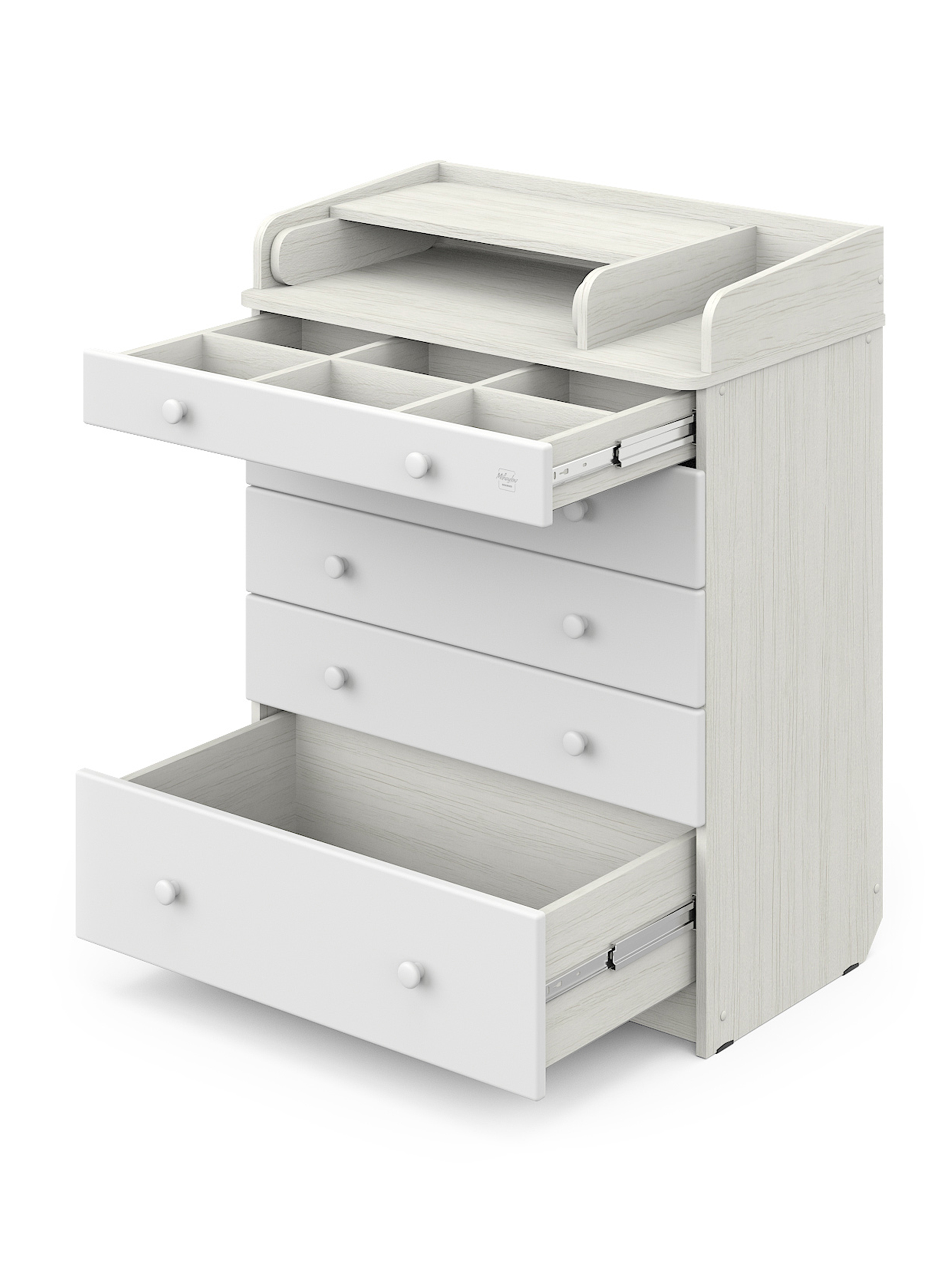 Комод пеленальный Aton Maks древесина белая белый - фото 8