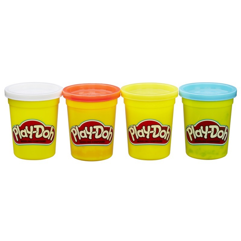 Пластилин Play-Doh 4 цв. в ассортименте - фото 1