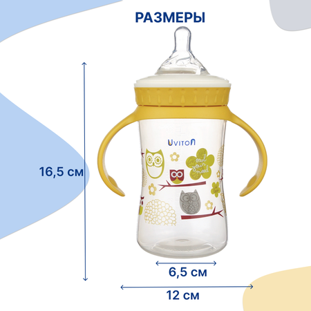Бутылочка Uviton Classic+ 250 мл в ассортименте