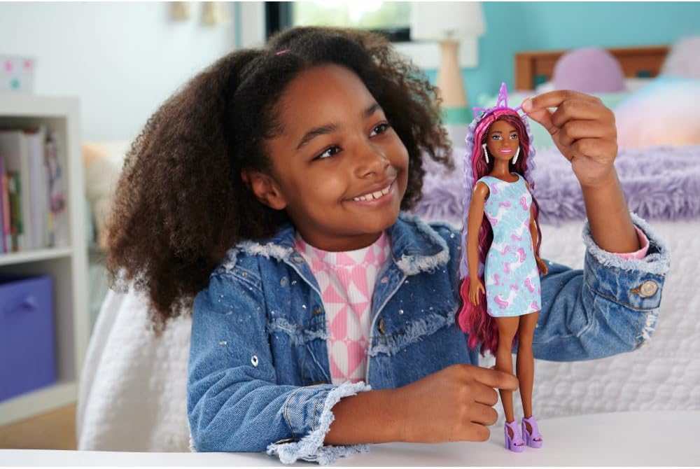 Кукла модельная Barbie Hair Play Единорог HKT99 - фото 7