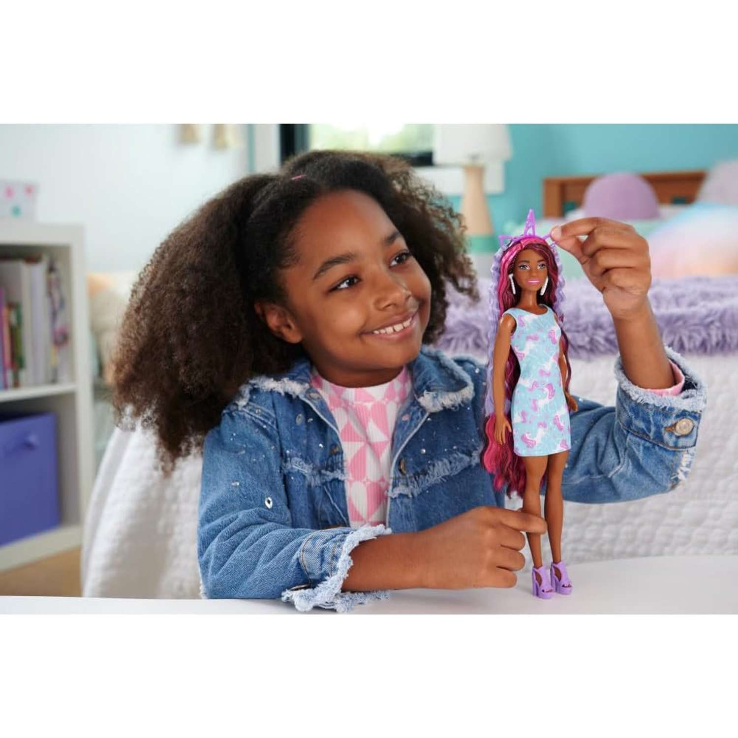 Кукла модельная Barbie Hair Play Единорог HKT99 - фото 7