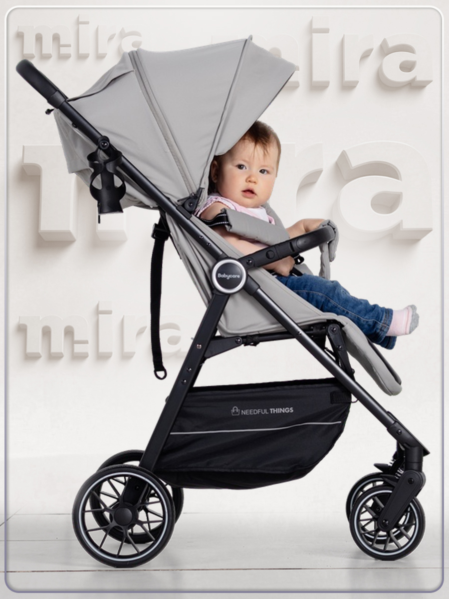 Коляска прогулочная BabyCare Mira бежевый - фото 20