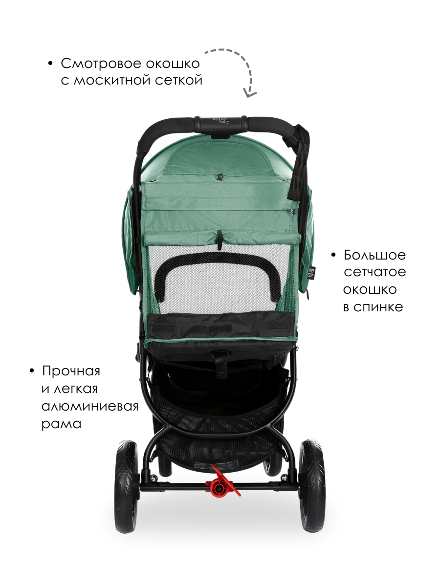 Коляска прогулочная Valco baby Snap 4 Flatt Matt / Slate Blue зеленый - фото 3