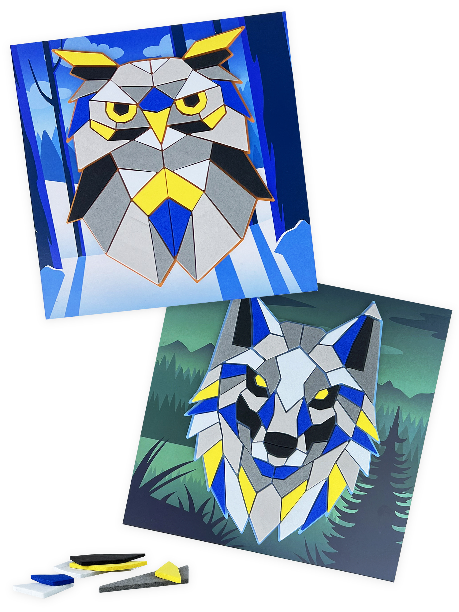 Набор для творчества Дрофа-Медиа Волк Сова аппликация - фото 4