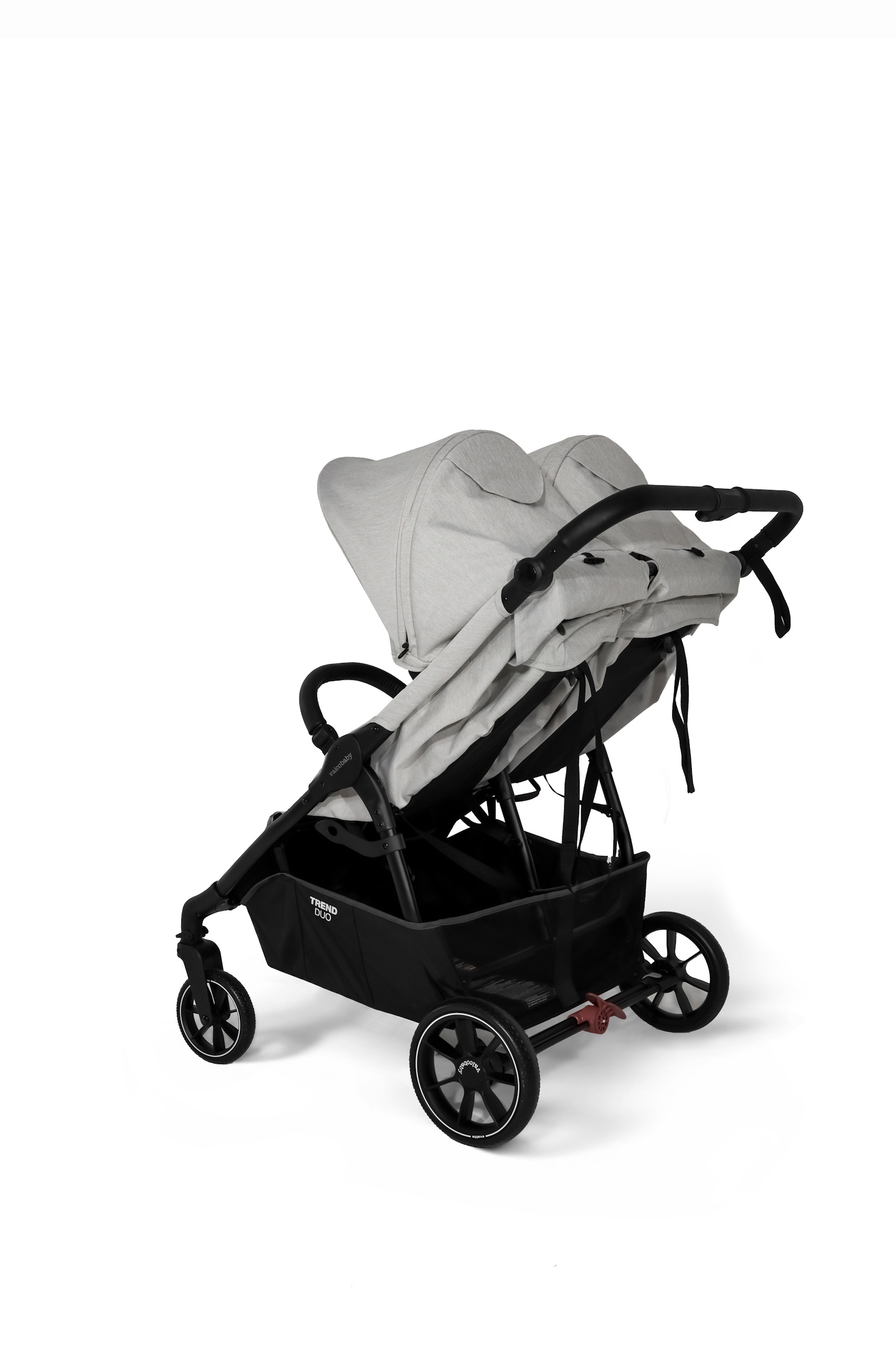 Коляска прогулочная для двойни Valco baby Snap Duo серый - фото 5