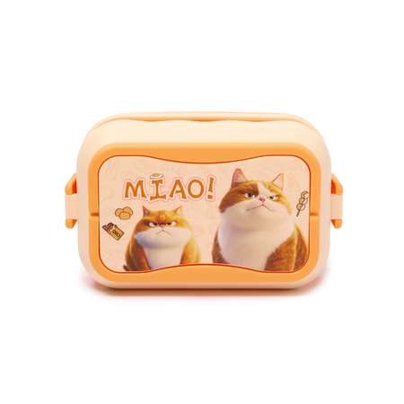 Ланч-бокс Munaby Miao 3 сектора с приборами CT-240125