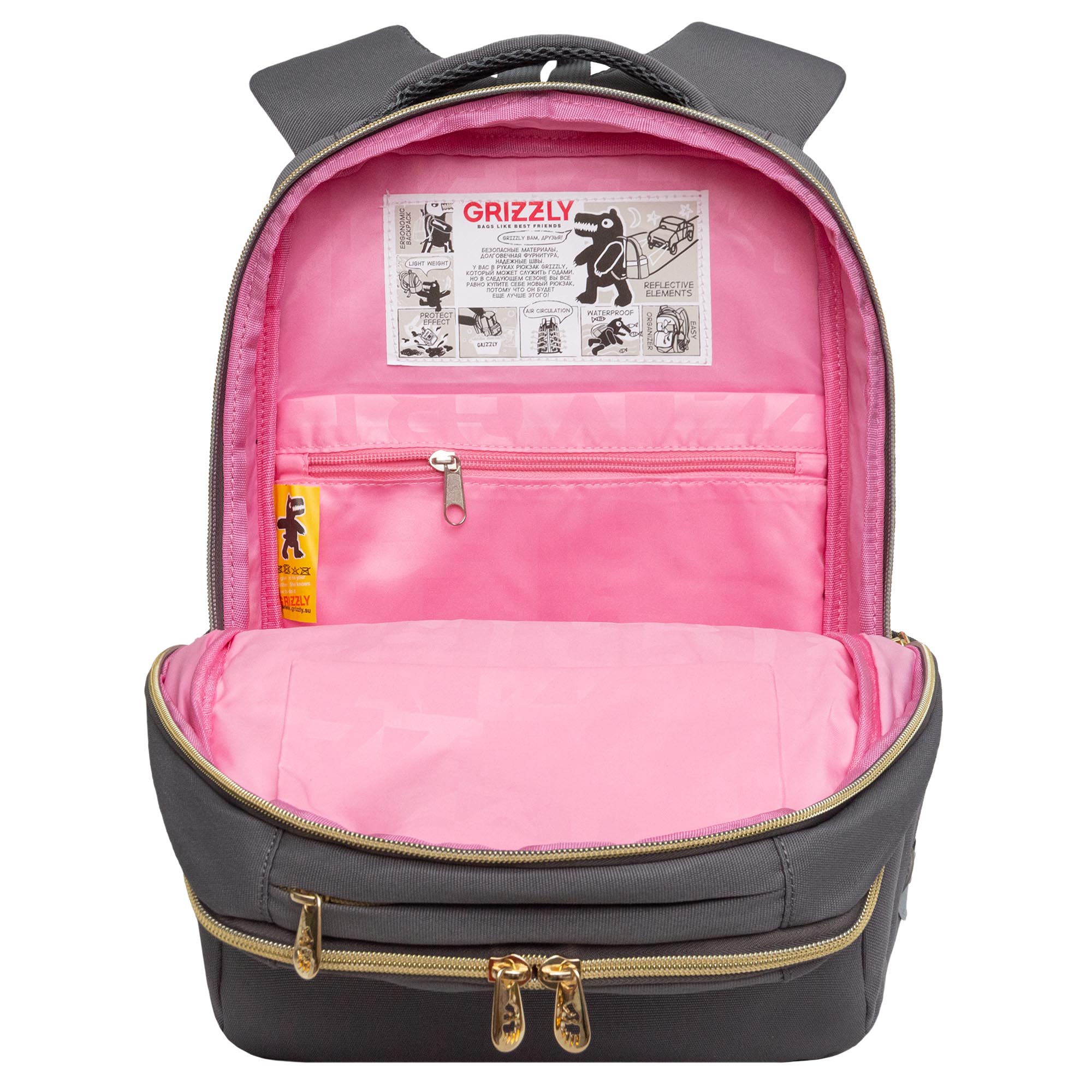 Рюкзак Grizzly для девочки - фото 4