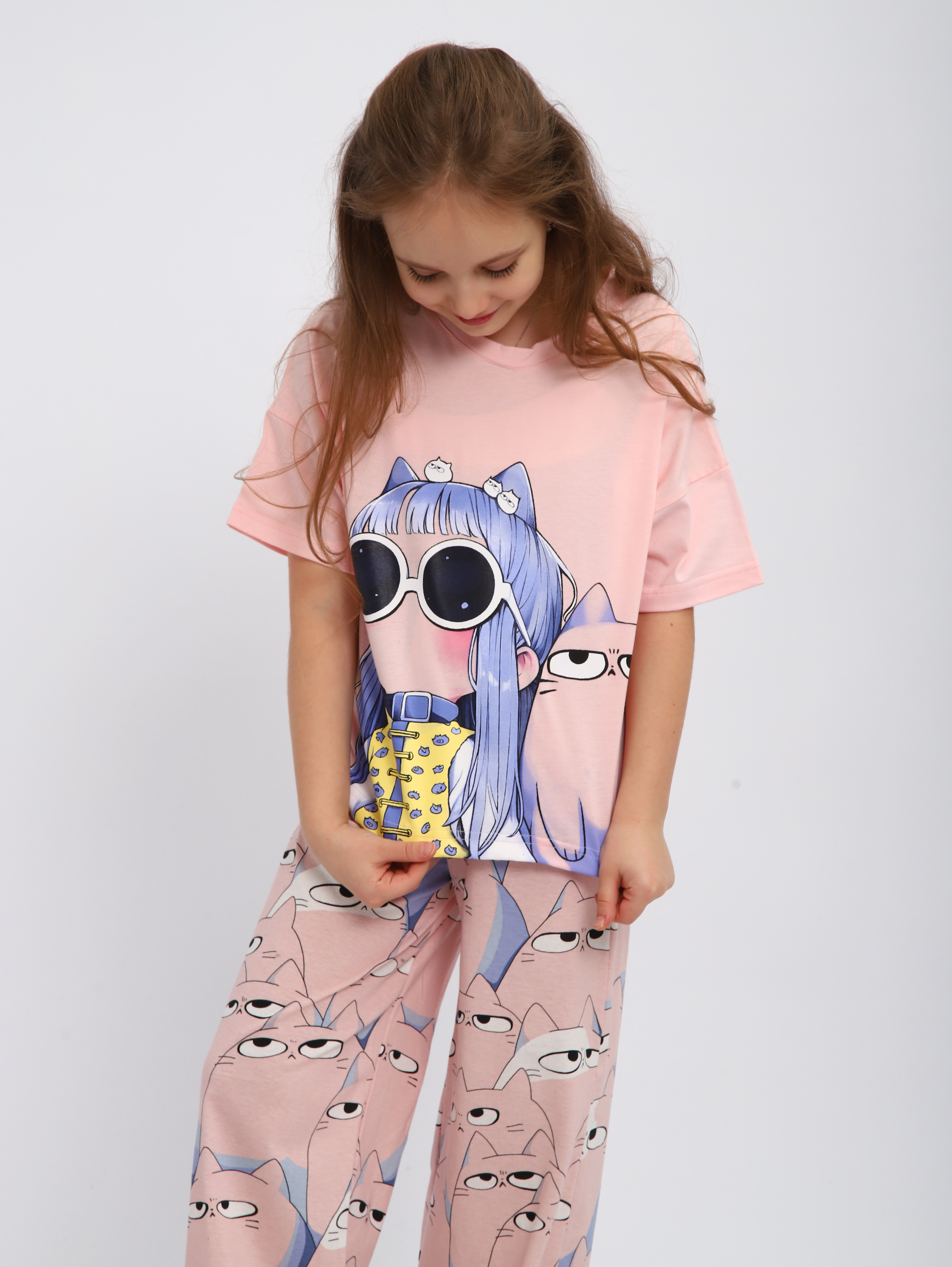 Пижама ЛАДОШКИ Пижама Друзья розовый - фото 5