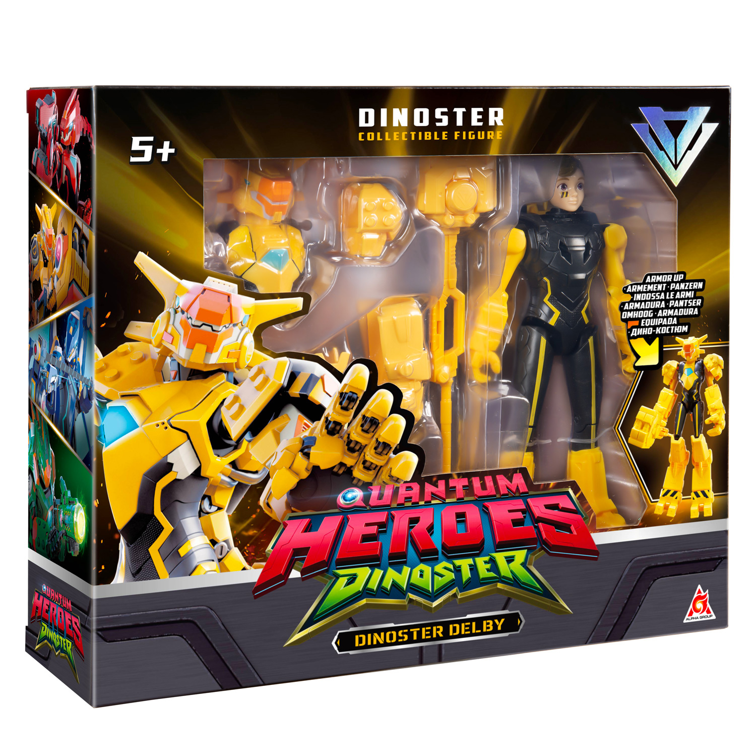 Фигурка Dinoster Делби в дино-костюме - фото 3