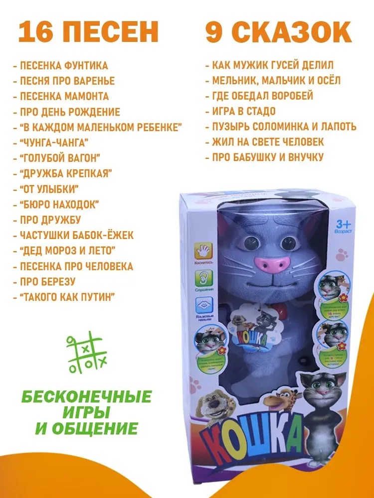 Интерактивная фигурка CASTLELADY Кот Том - фото 6