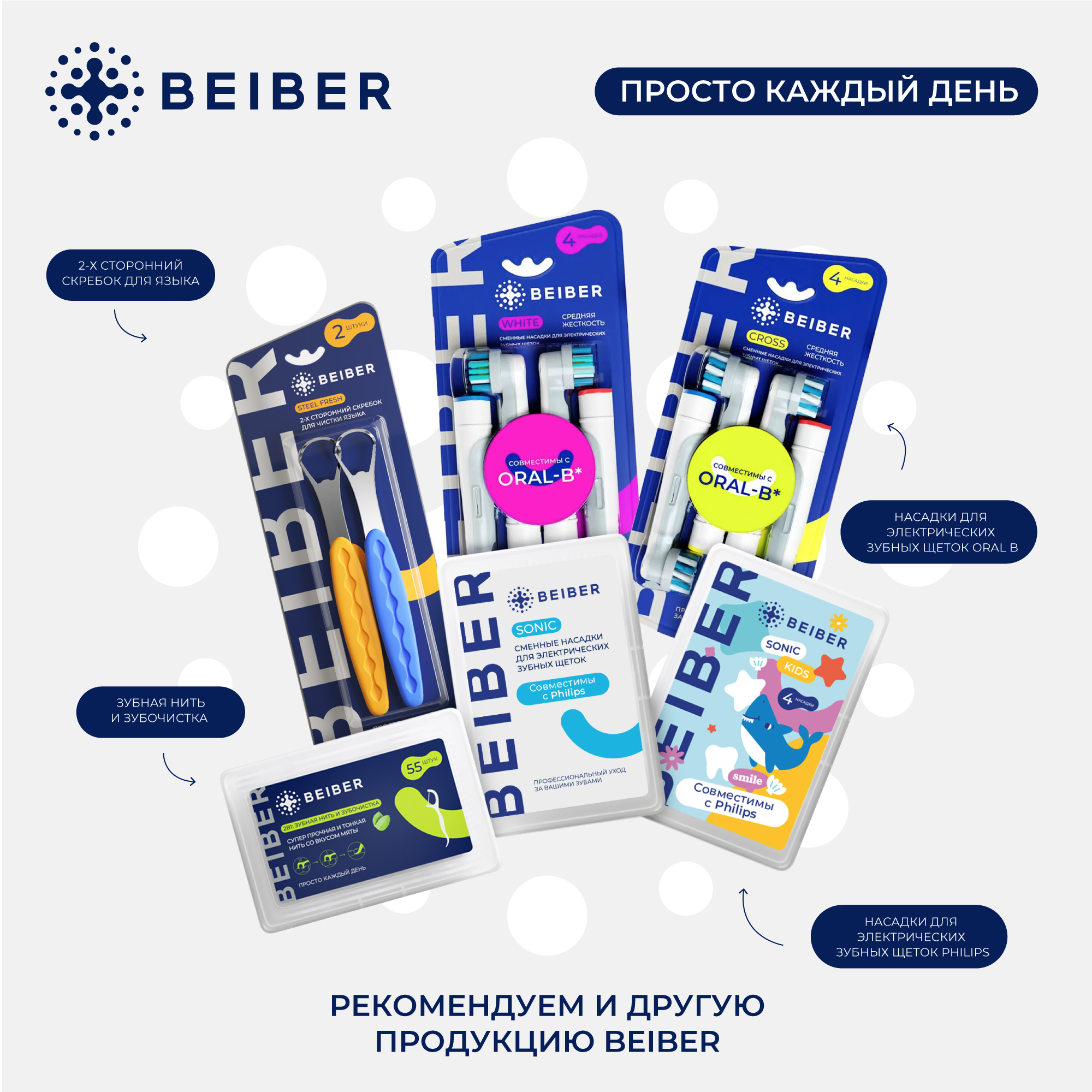 Насадка электрическая BEIBER 4 шт. - фото 11