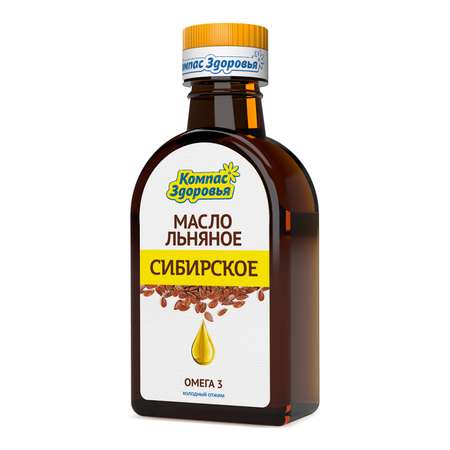 Масло Компас Здоровья льняное Сибирское 200мл