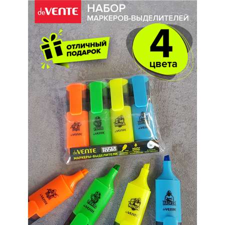 Текстовыделители deVENTE 4 цв.
