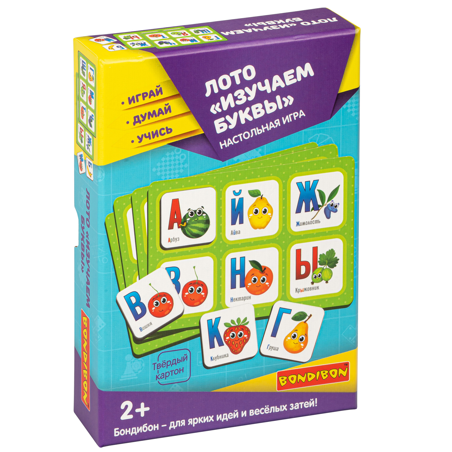 Настольная игра Bondibon лото для малышей Буквы - фото 3