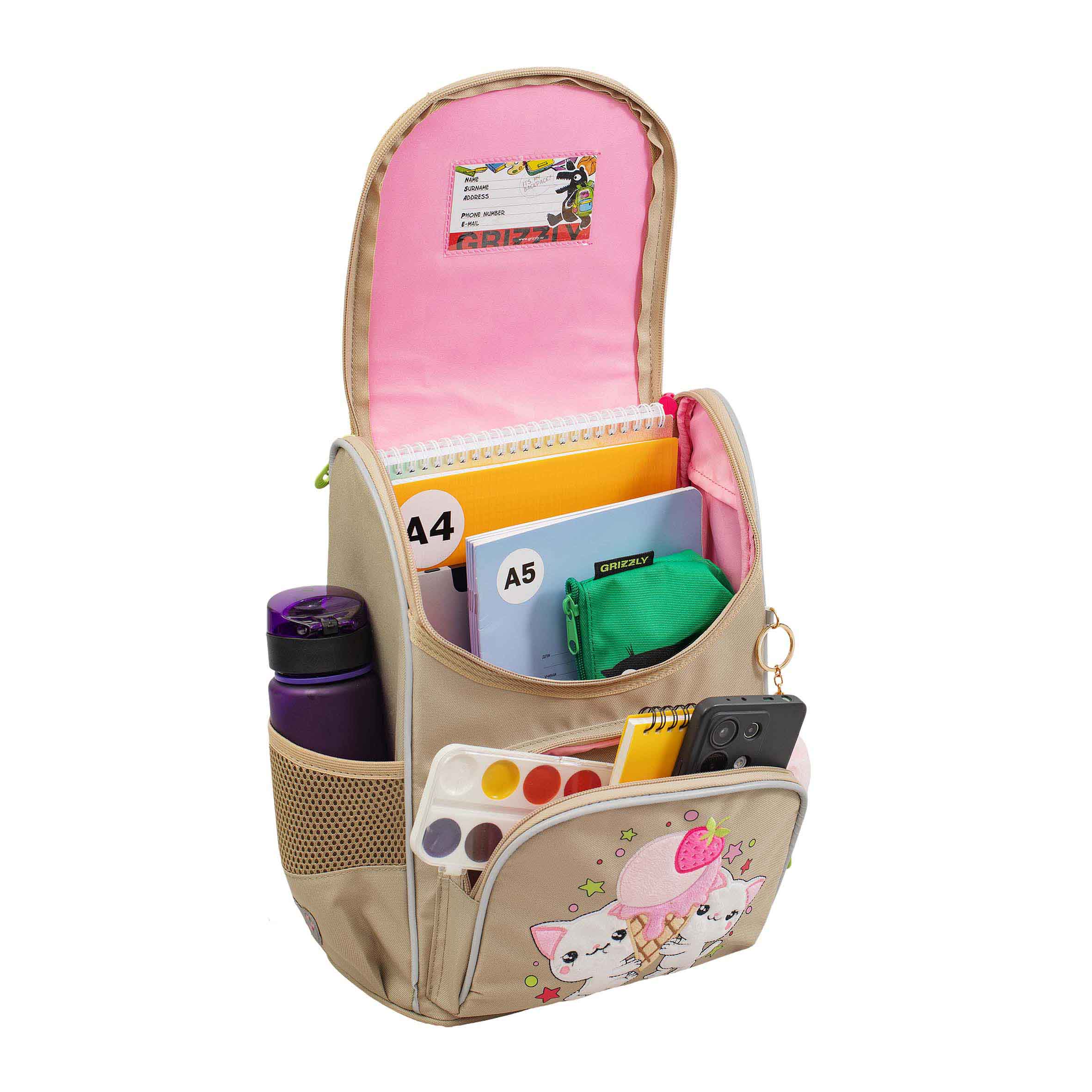 Ранец Grizzly для девочки - фото 5