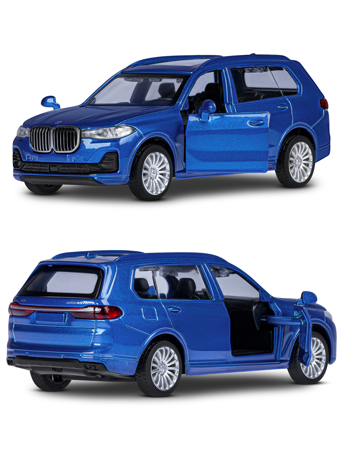 Внедорожник АВТОпанорама BMW X7 1:44 JB1251257 - фото 7