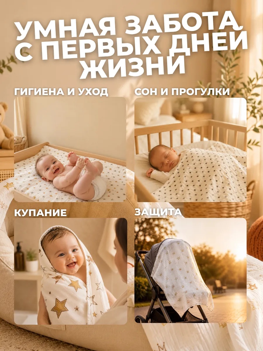 Пелёнка Bestroni 90х100 см 5 шт. - фото 8