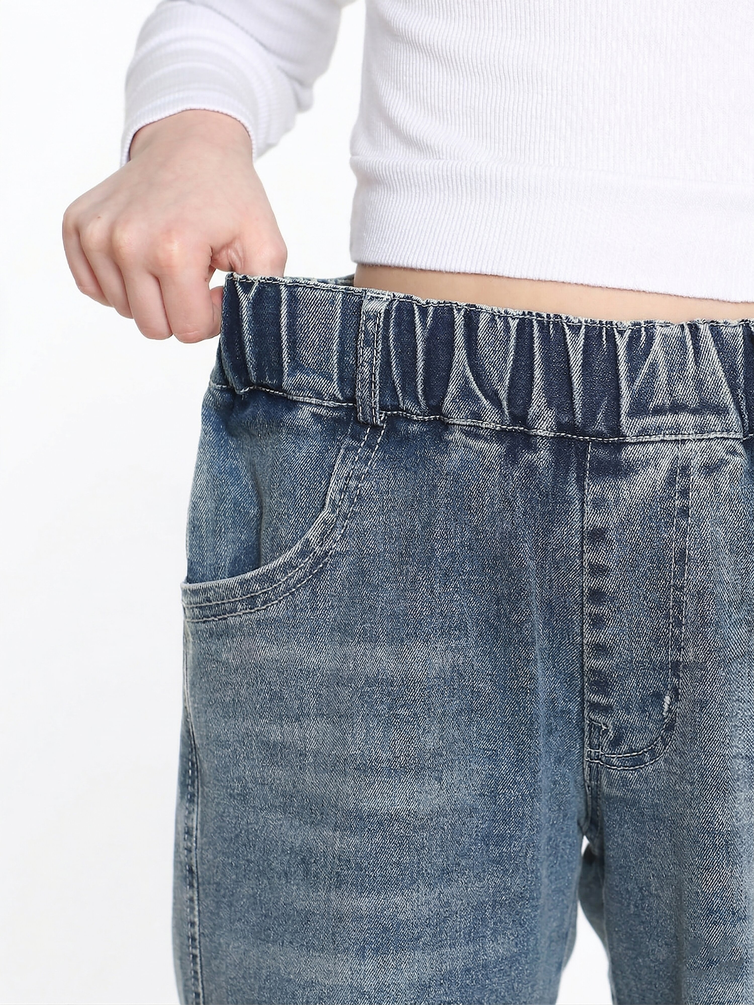 Джинсы-бананы СИНИЙ МИР R3-IL - фото 10