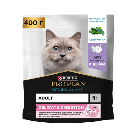 Корм сухой для кошек PRO PLAN Nature Elements 400г с индейкой