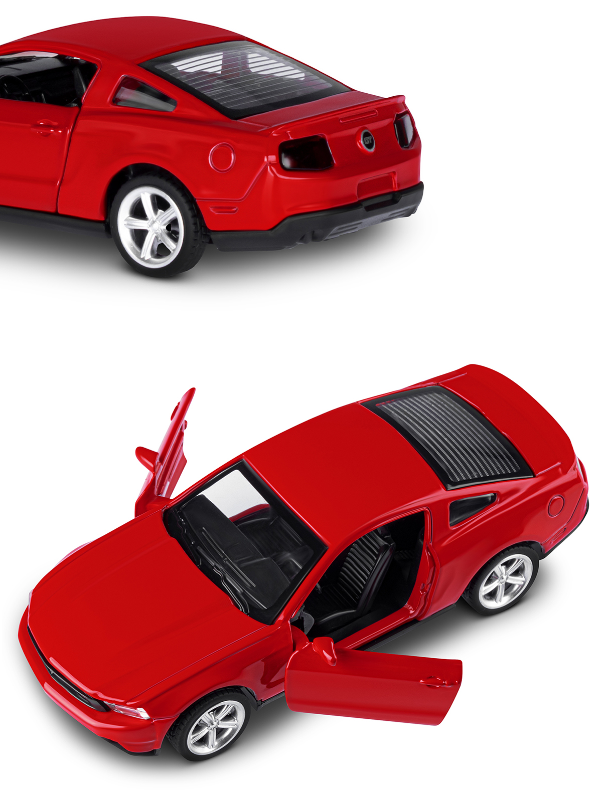 Автомобиль АВТОпанорама Ford Mustang GT 1:43 JB1251254 - фото 9