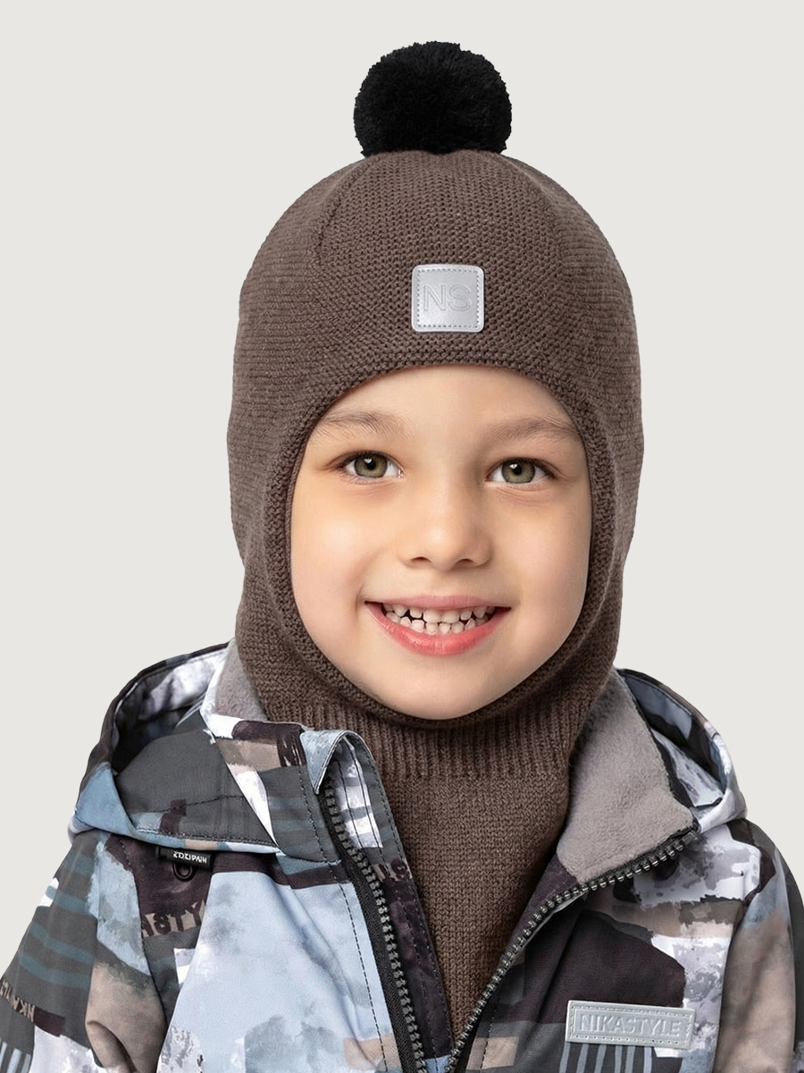 Изображение товара Балаклава NIKASTYLE: 50 — демисезонная детская шапка для мальчика