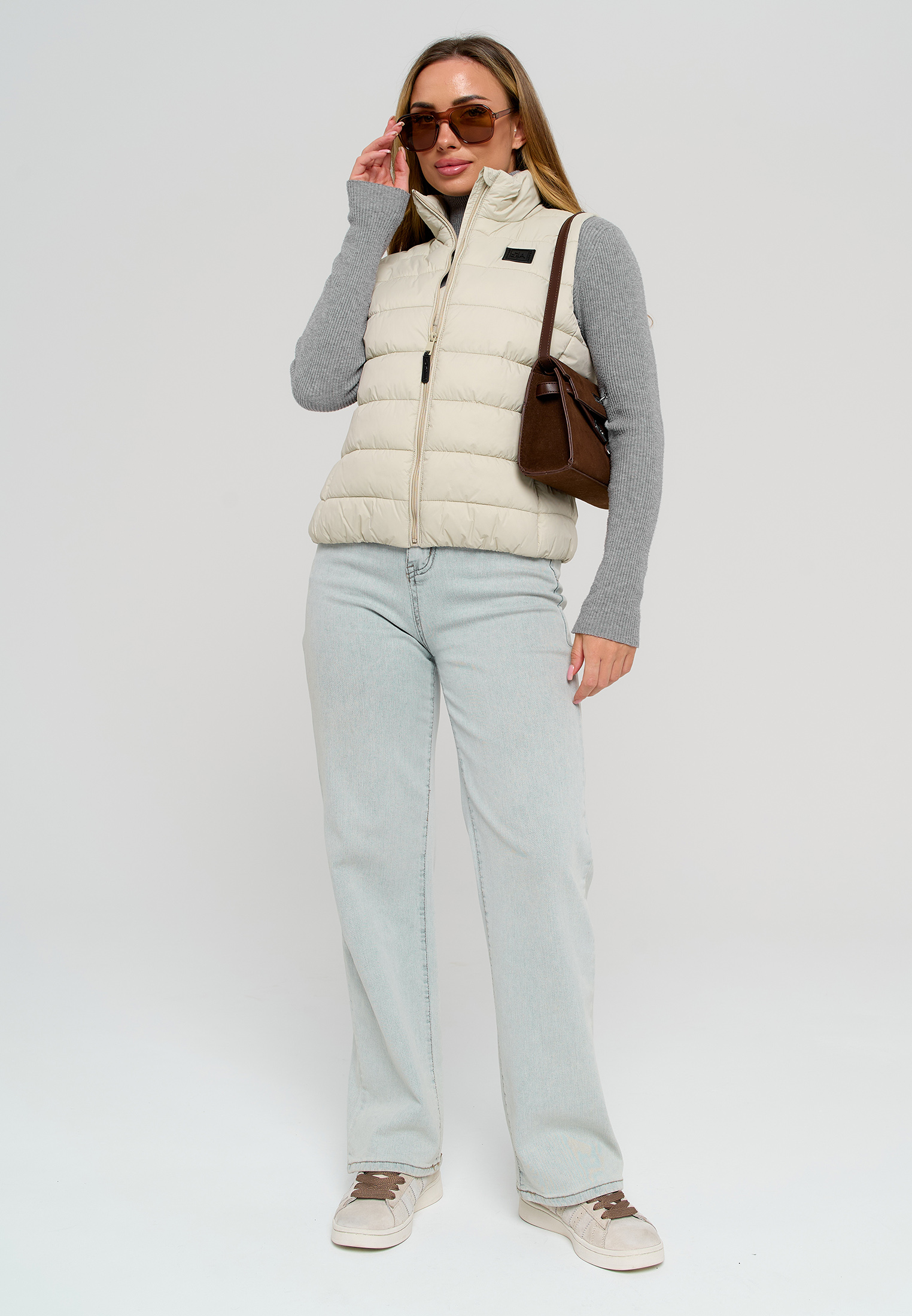 Жилет Stylish AMADEO AV-8508-бежевый - фото 10