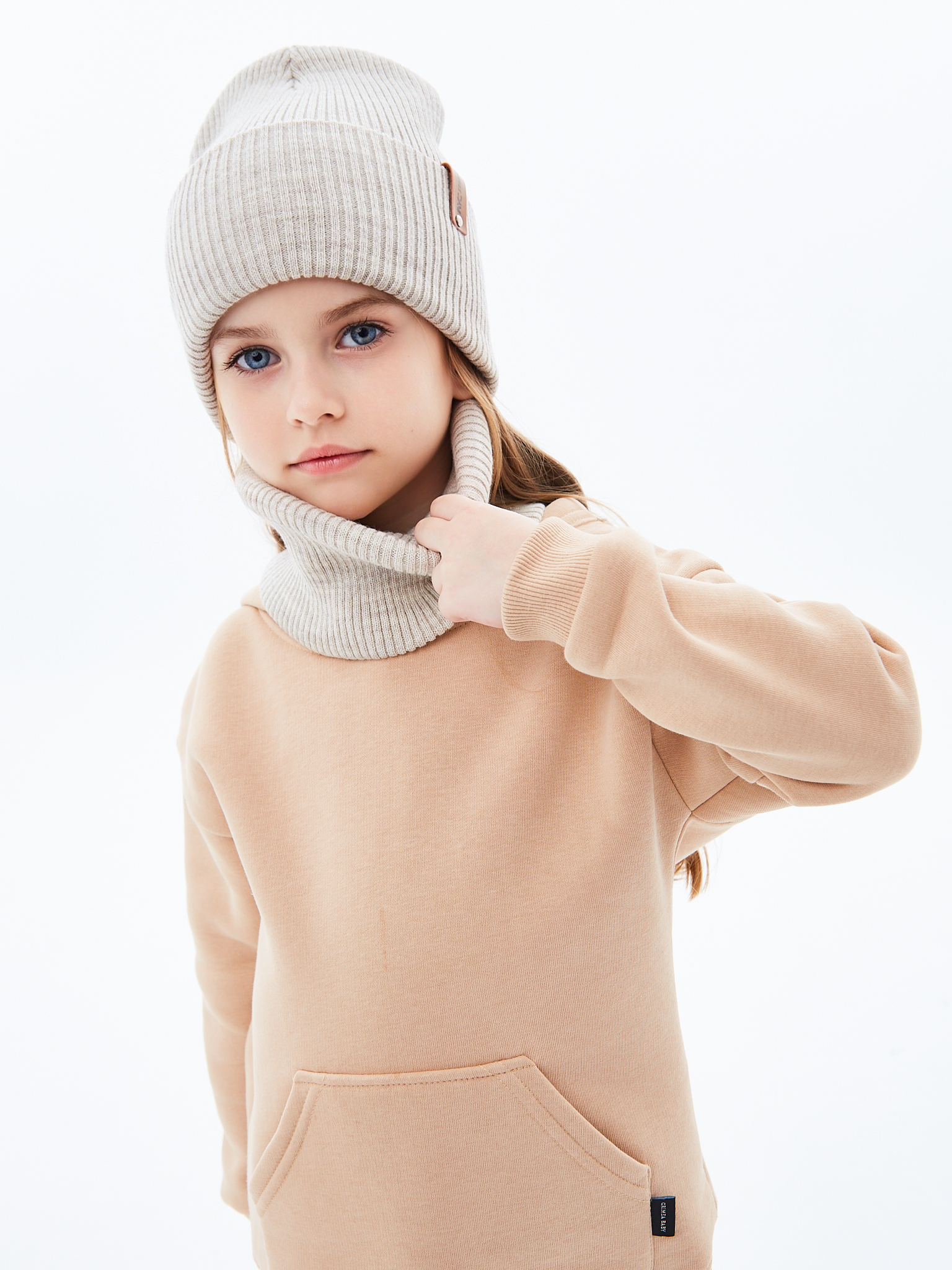 Шапка и снуд KUBRIO KU-H-52-lopataW-beige - фото 7