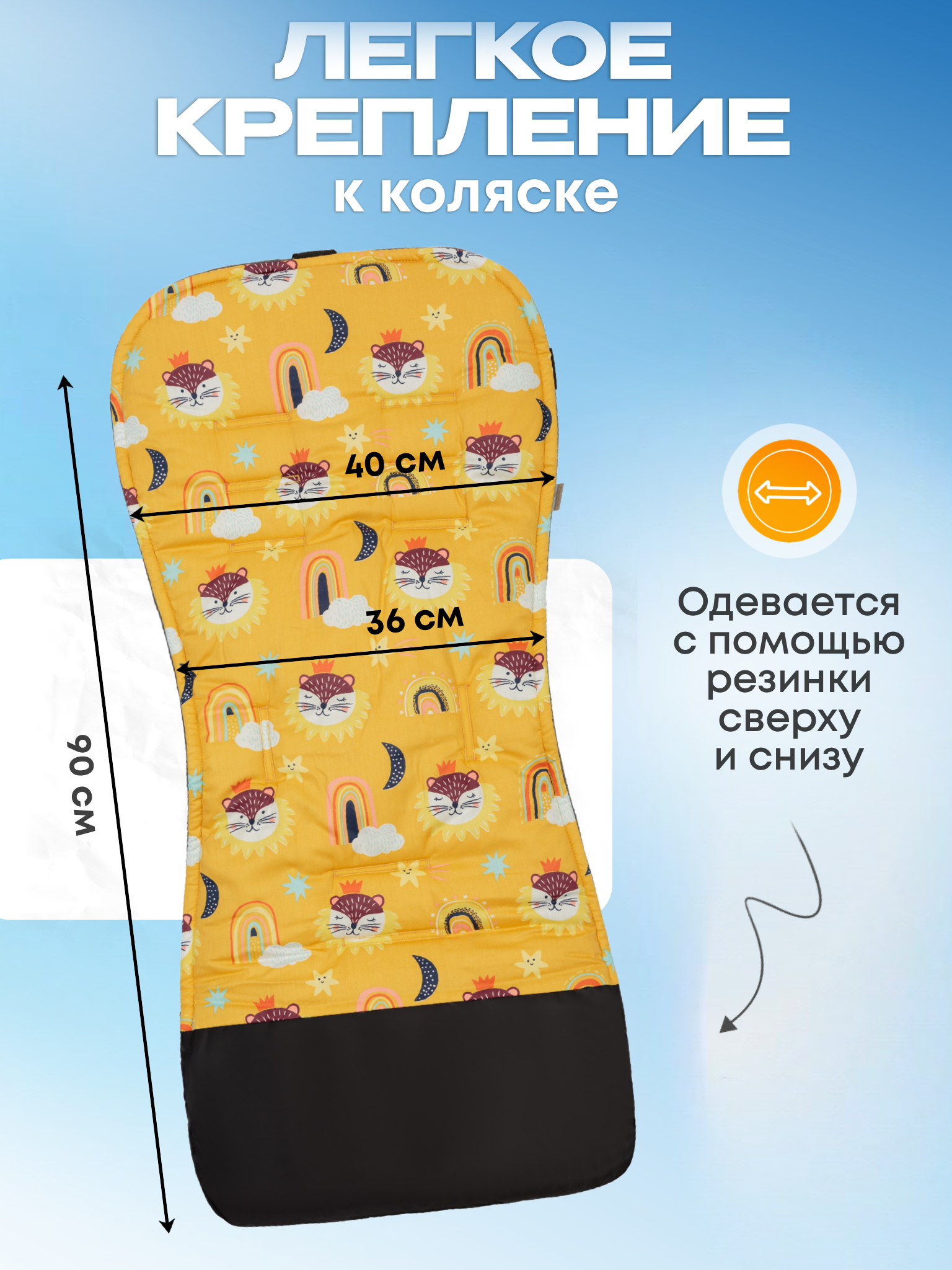 Матрас Buggykids Матрасик в коляску хлопковый 2050/011 - фото 4