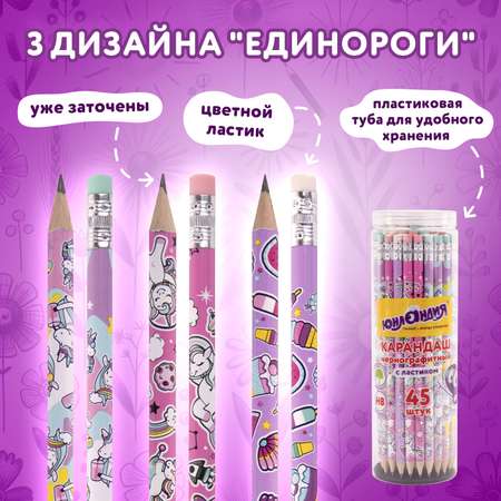 Карандаши чернографитные Юнландия 1 шт.