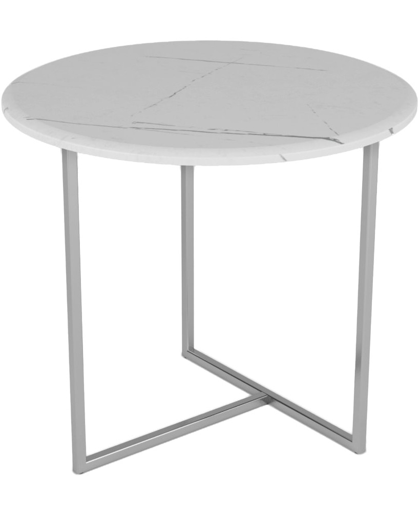 Стол журнальный КАЛИФОРНИЯ МЕБЕЛЬ Альбано белый мрамор - фото 1