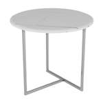 Стол журнальный КАЛИФОРНИЯ МЕБЕЛЬ Альбано белый мрамор