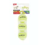 Игрушка для собак M-PETS Hор теннисный мяч желтый 5см 3шт