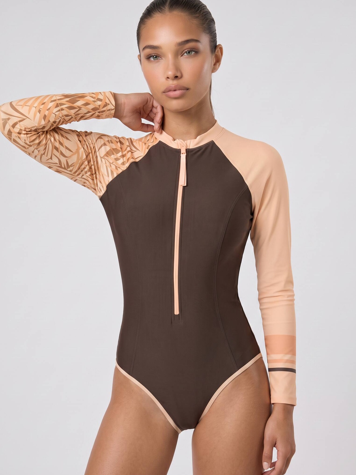 Купальник Wavemind WM/slit/brown - фото 3