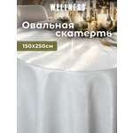 Скатерть овальная Wellness Вернисаж сатен 150 x 250 см