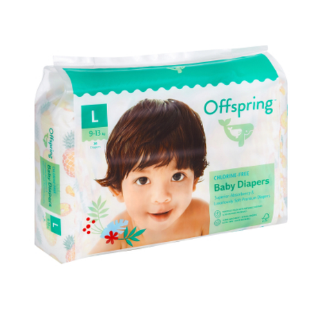 Подгузники Offspring L (9-13 кг) 36 шт.