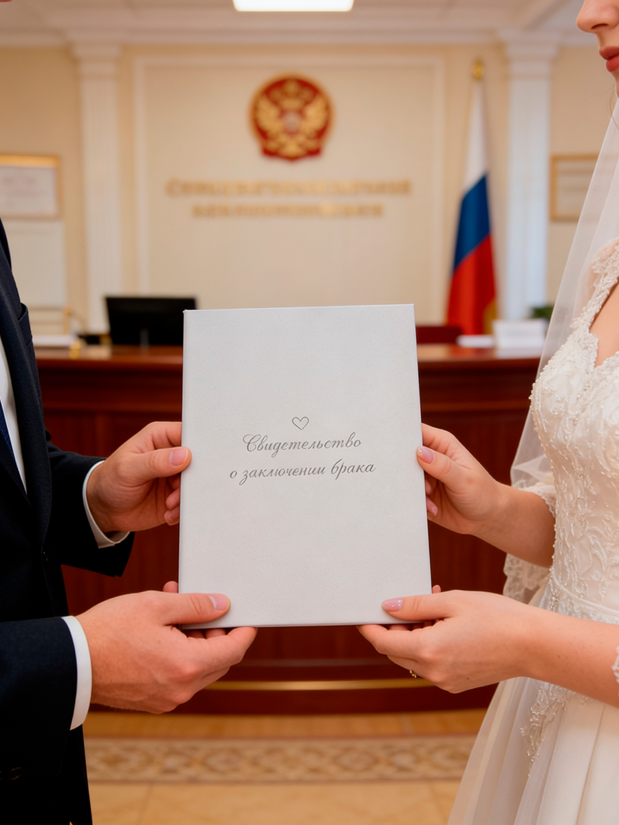 Обложка на документы ФОТОЛАЙФ а4 на свидетельство о браке - фото 5