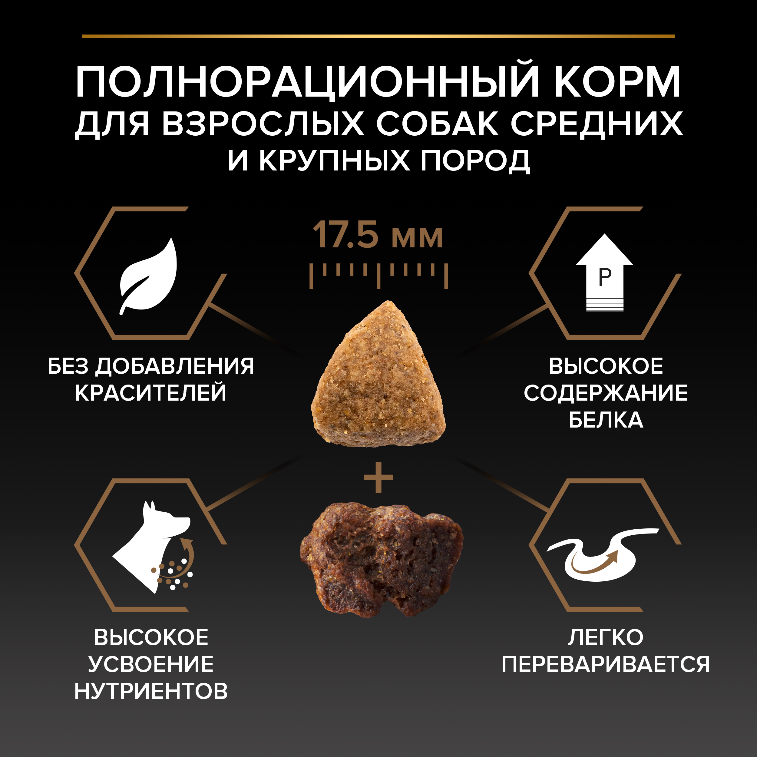 Корм сухой для собак PRO PLAN DUO DELICE 10 кг с говядиной для средних и крупных пород - фото 6