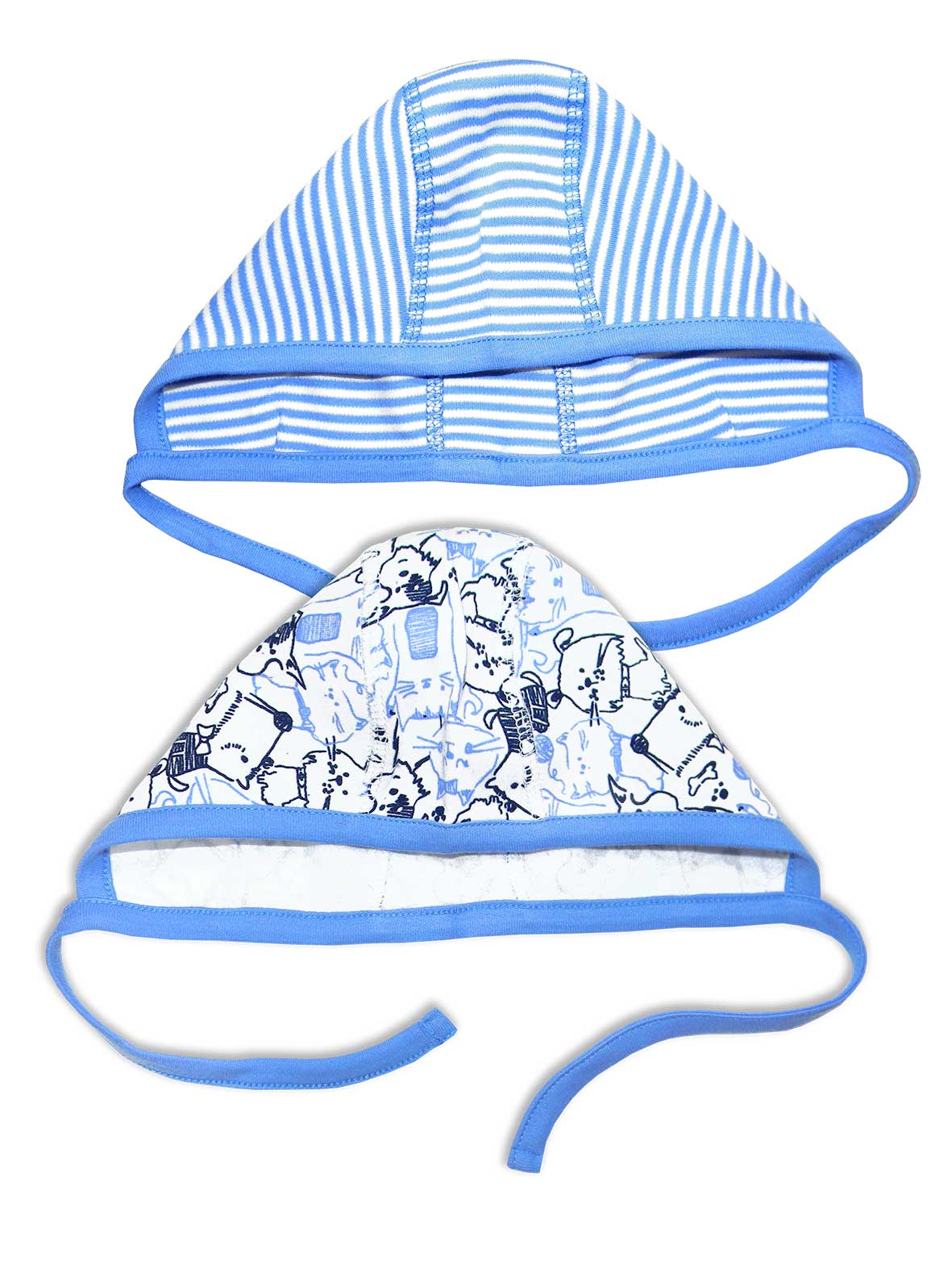 Чепчик 2 шт ME WE NB119-A705-335_Белый/Синий - фото 1