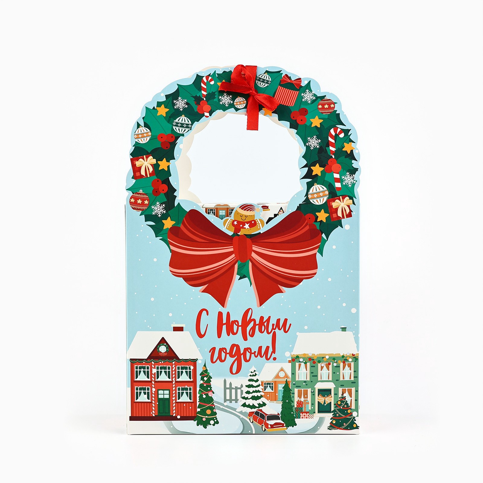 Коробка сборная Дарите Счастье "Роскошный белый", 18,4 х 30,4 х 7,3 см - фото 3